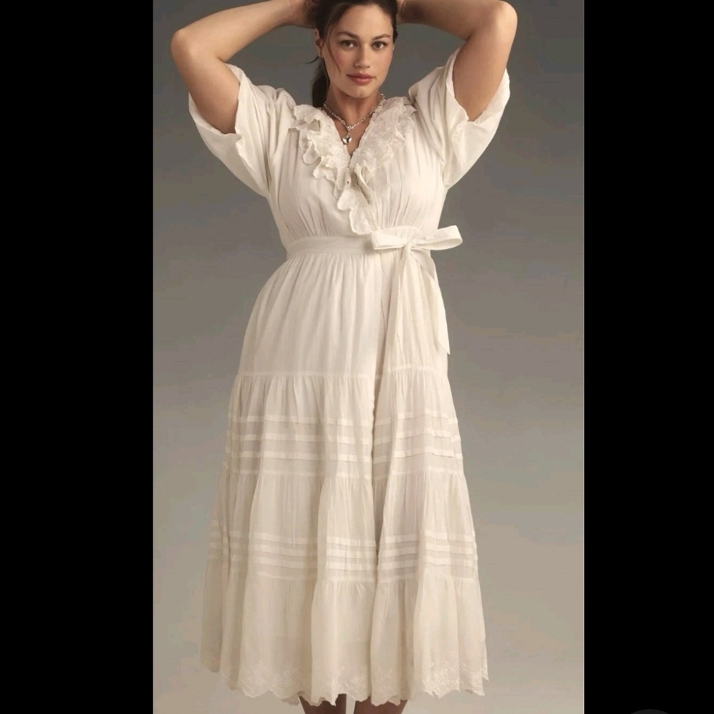 NWOT Love The Label Ivory Wrap Dress XL